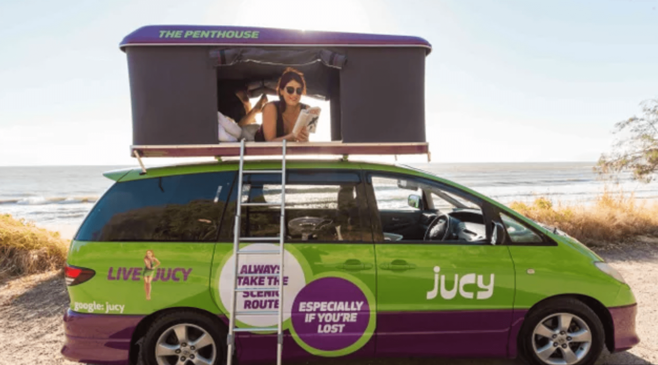 Jucy Campers roof-tent