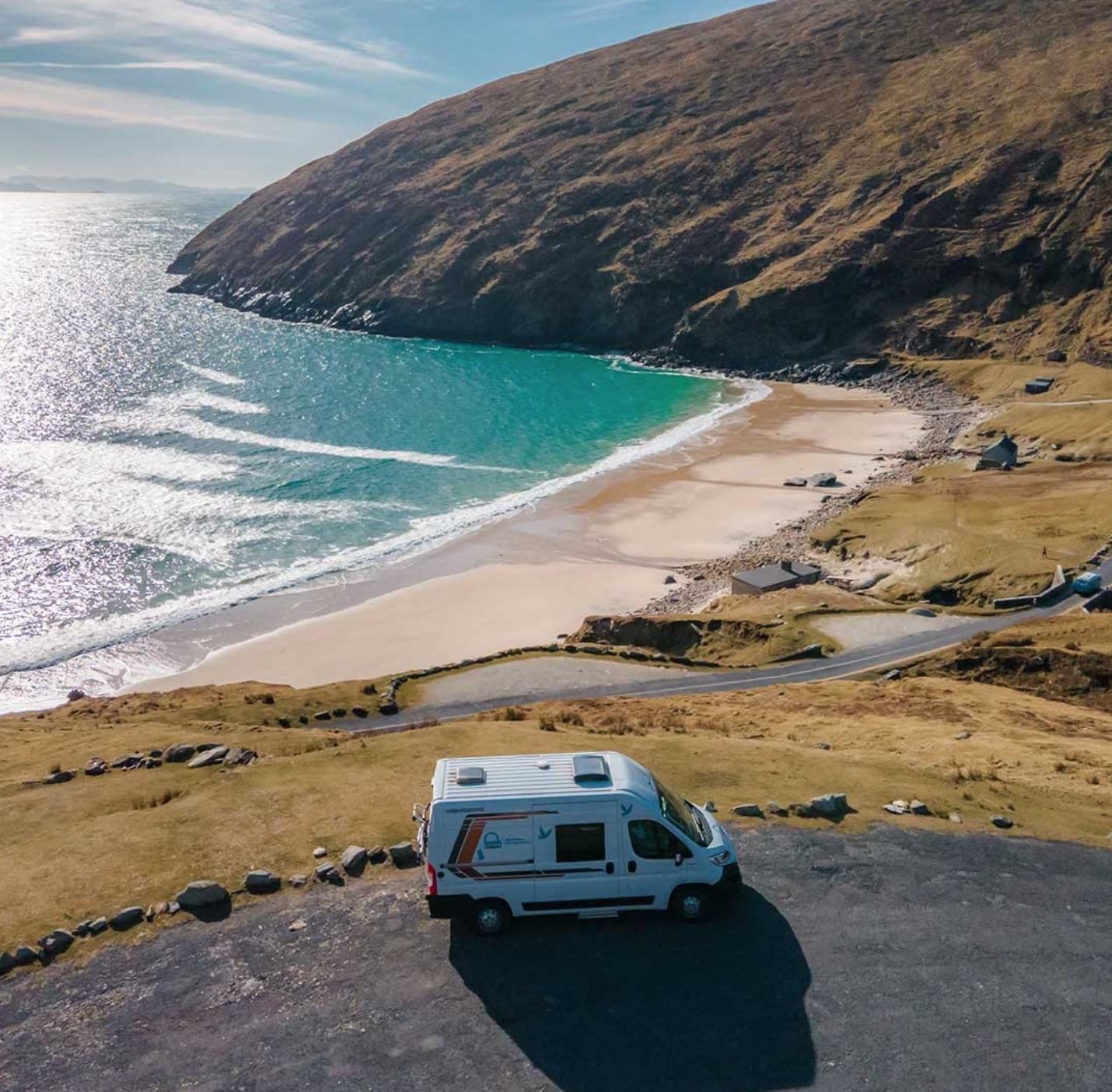 Beach trip in inverness and campervan