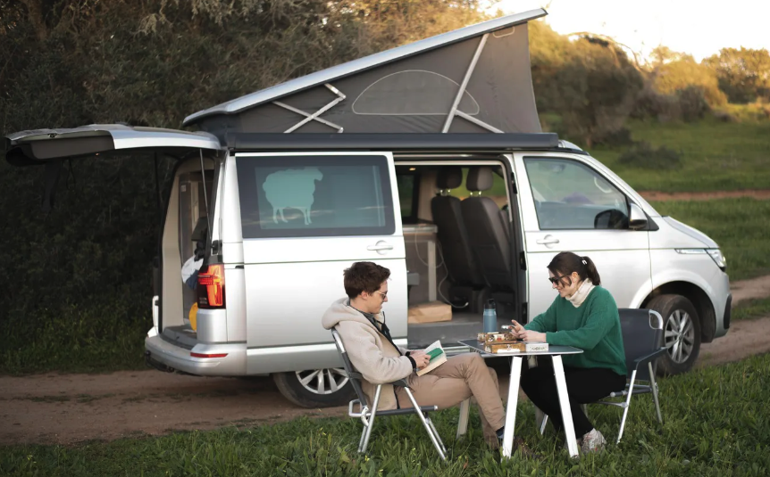 Blacksheep Campervan Rental 4-berth pop-top shower