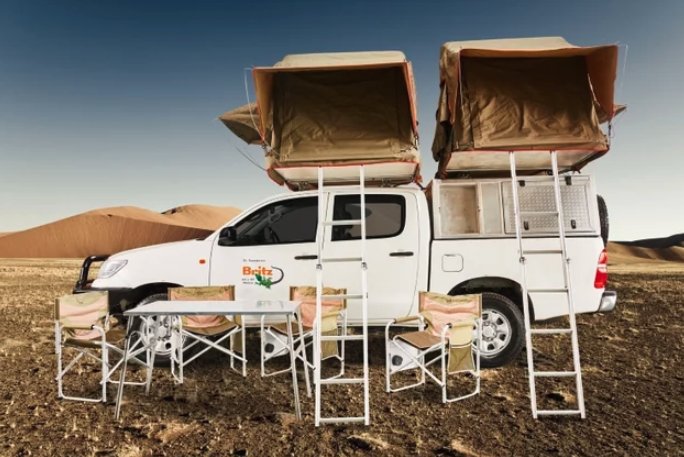 Britz Campervans 4-berth 4x4 double cab with roof tents