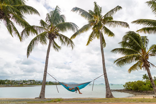 Relaxing in a Hammock at Airlie Beach, Australia