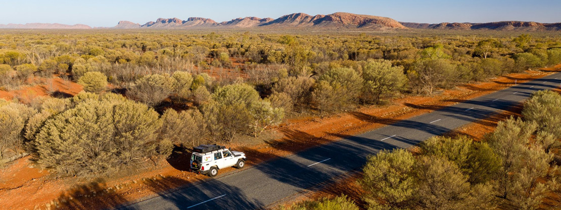 4WD Camper in the outback
