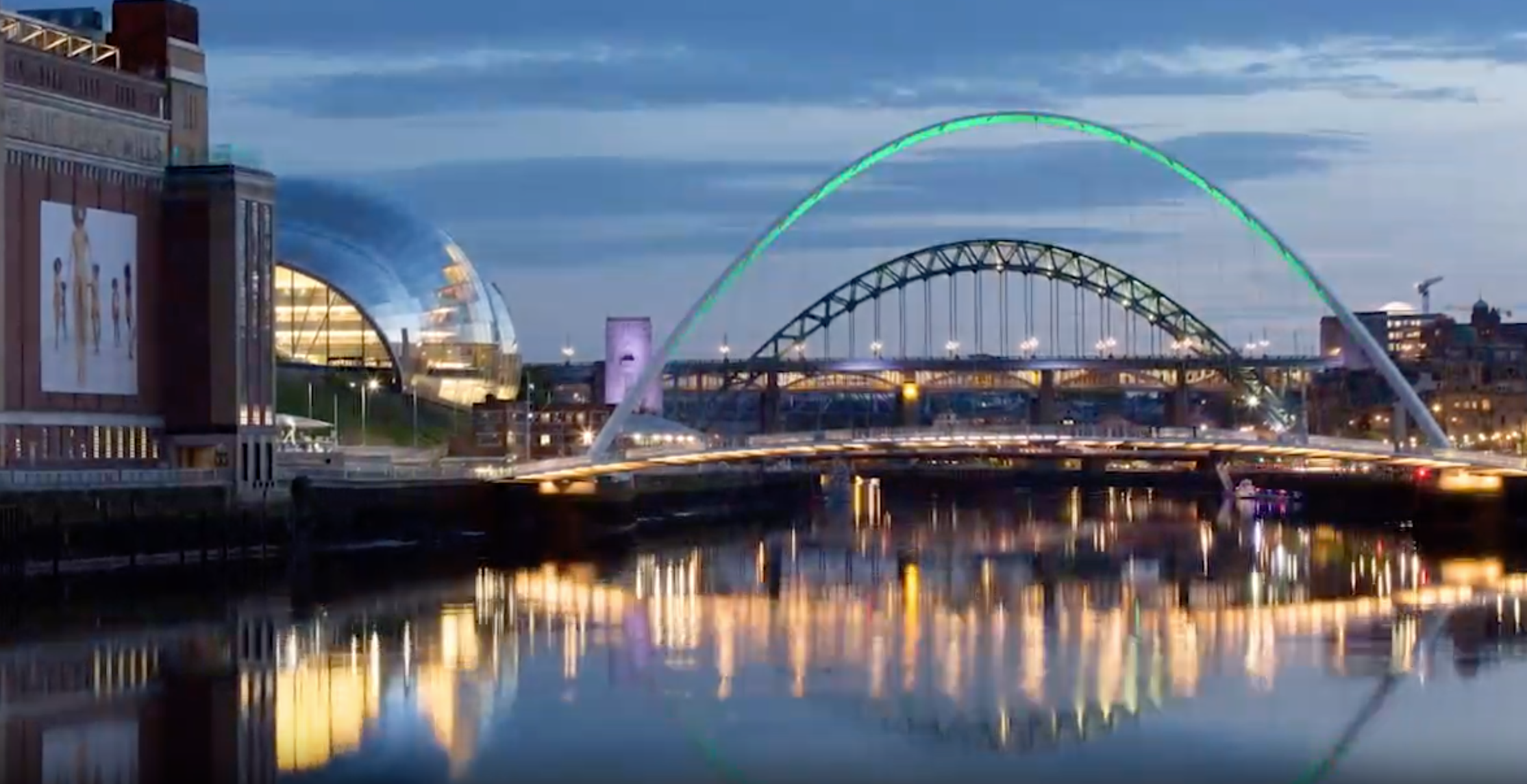 Newcastle at night