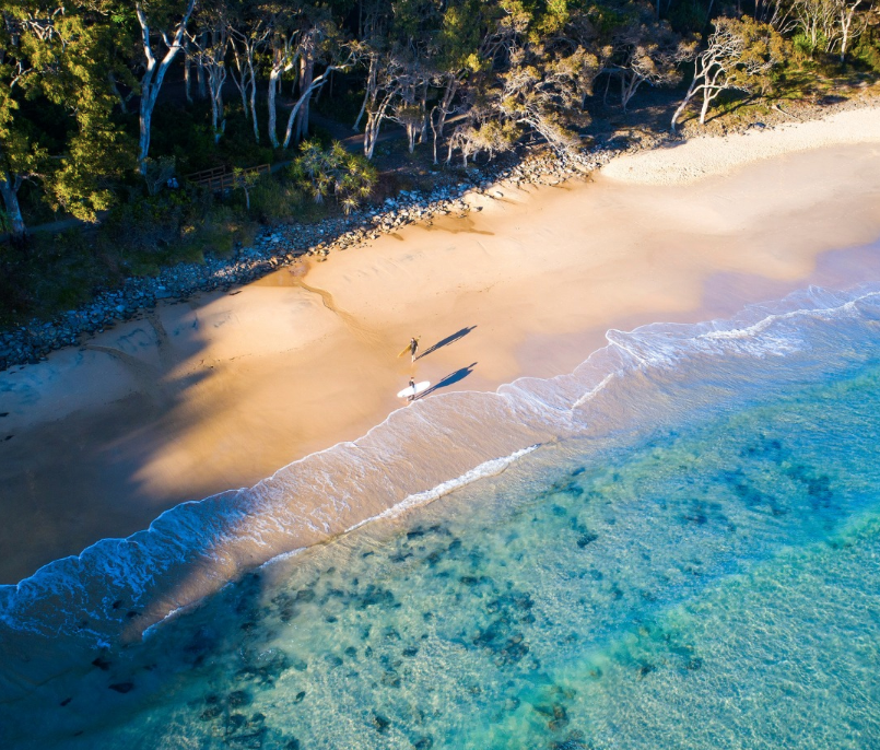 people surfing on australian motorhome hire trip